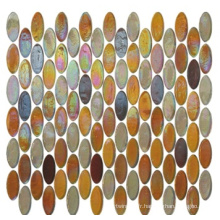 Mosaïque décorée en mosaïque en verre de couleur mixte